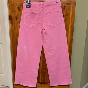 Gap Girls High Rise Wide Leg Adjustable Waist Denim Jeans